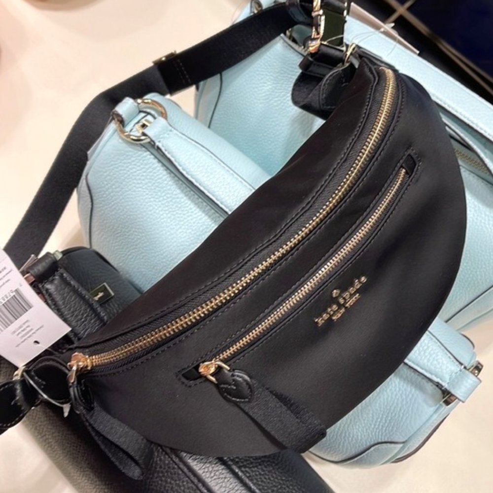 Kate Spade Chelsea Nylon Belt Bag Fanny Pack Black - Picture 1 of 16